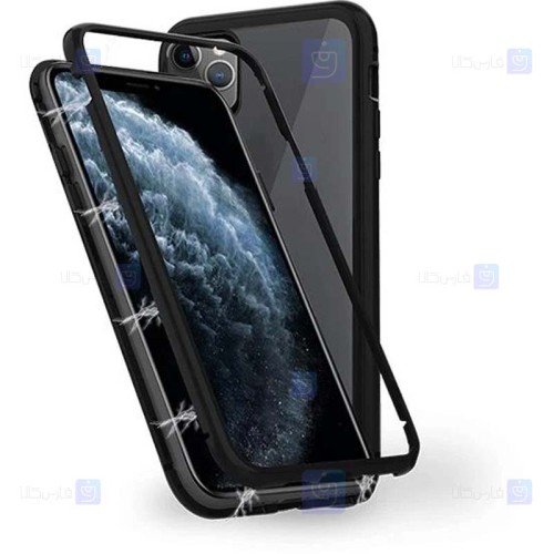 قاب محافظ مگنتی اپل Glass Magnetic 360 Case Apple iPhone 12 Pro Max