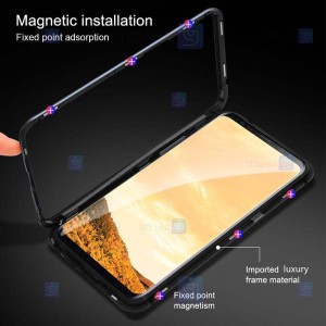 قاب محافظ مگنتی سامسونگ Glass Magnetic 360 Case Samsung Galaxy S20