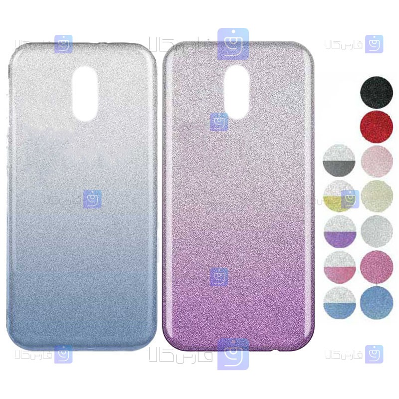 قاب ژله ای اکلیلی نوکیا Glitter Gradient Color Alkyd Jelly Case Nokia 2.1