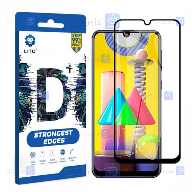 محافظ صفحه نمایش تمام چسب با پوشش کامل لیتو سامسونگ LITO D+ Dustproof Screen Protector For Samsung Galaxy M31