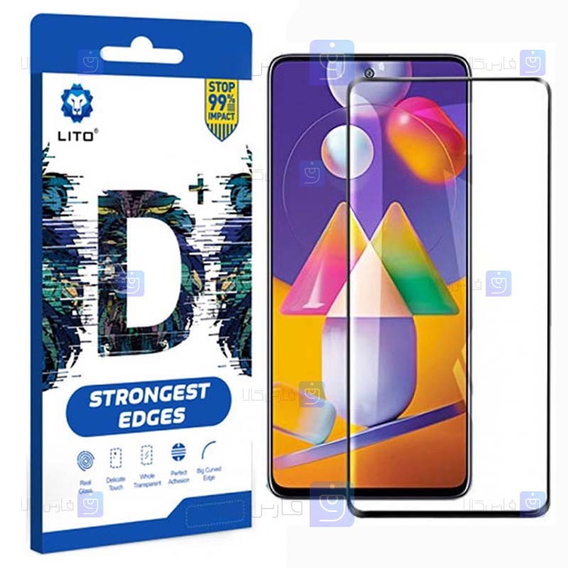 محافظ صفحه نمایش تمام چسب با پوشش کامل لیتو سامسونگ LITO D+ Dustproof Screen Protector For Samsung Galaxy M51