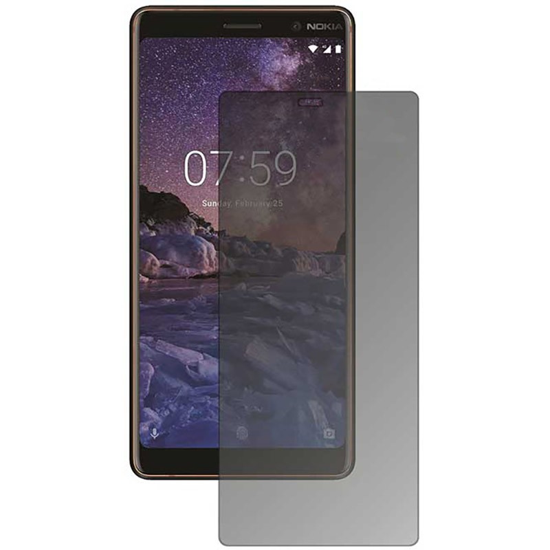 محافظ صفحه نمایش حریم شخصی تمام چسب با پوشش کامل نوکیا No Frame Glass Privacy Full Screen Protector for Nokia 7 Plus