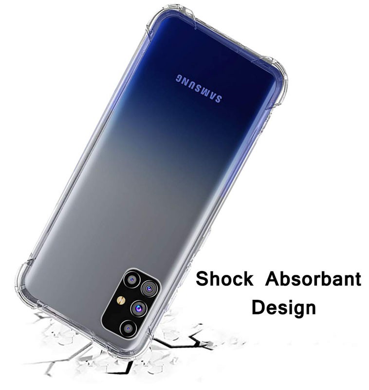 قاب محافظ پشت کریستالی کپسول دار سامسونگ Transparent Air Rubber Case For Samsung Galaxy M31s