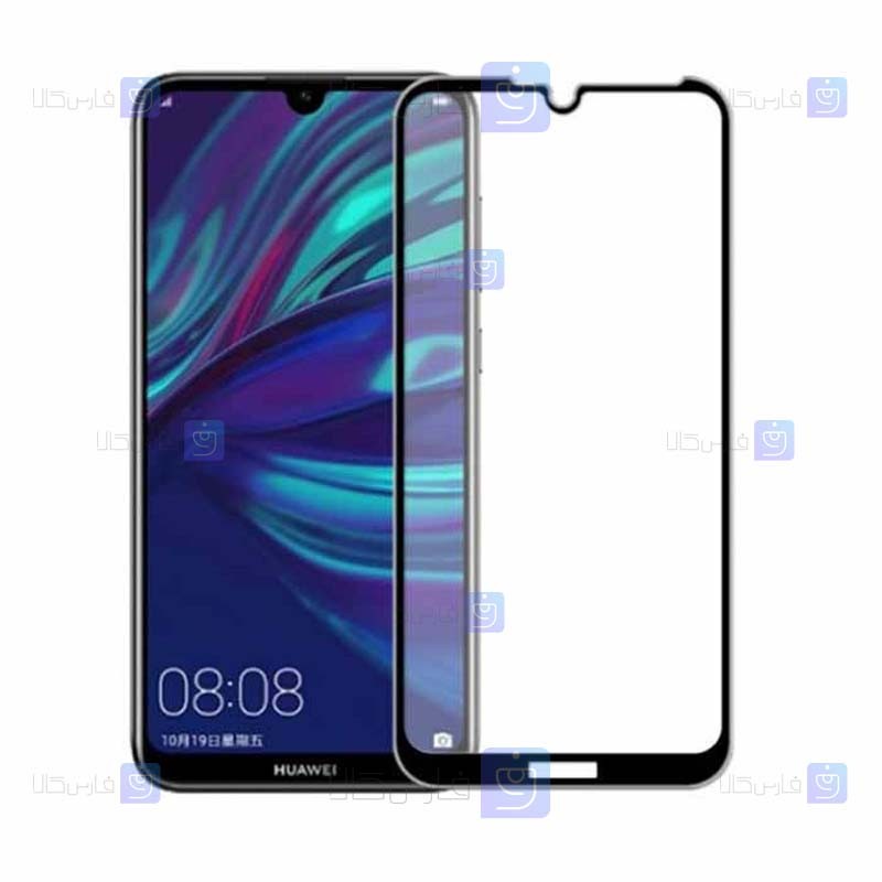محافظ صفحه نمایش مات تمام چسب با پوشش کامل هواوی Full Matte Glass Screen Protector For Huawei Y6 Pro 2019