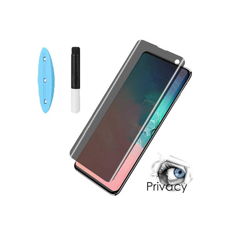 محافظ صفحه نمایش یو وی حریم شخصی سامسونگ UV Privacy Glass For Samsung Galaxy S10