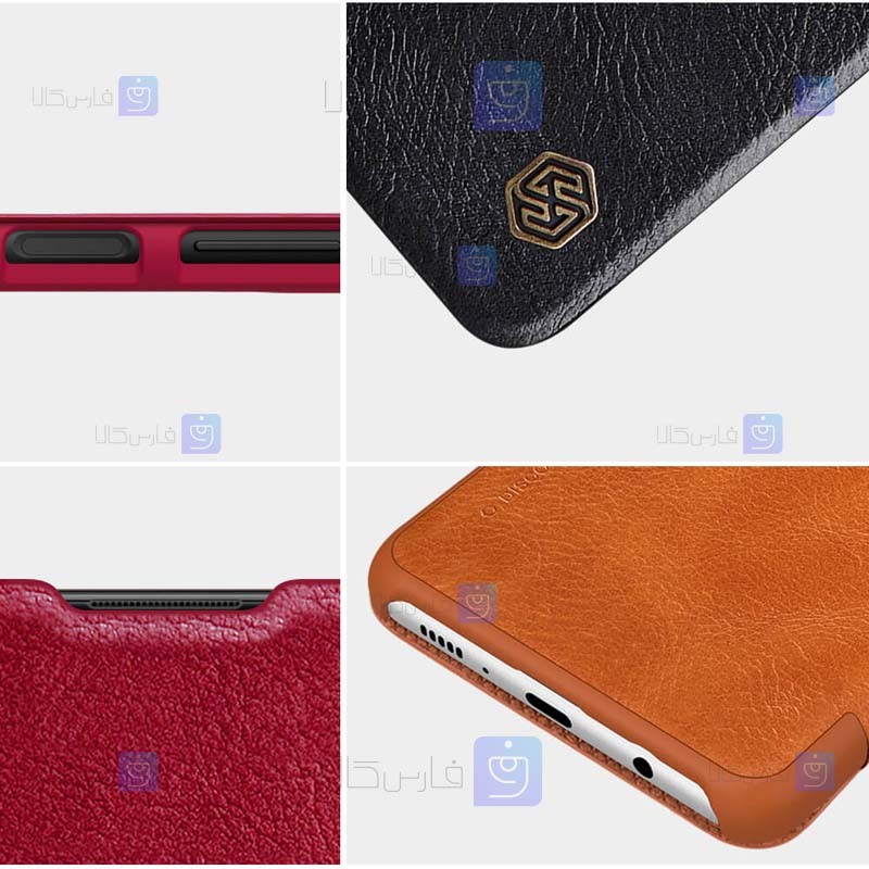 کیف محافظ چرمی نیلکین سامسونگ Nillkin Qin Case For Samsung Galaxy F62