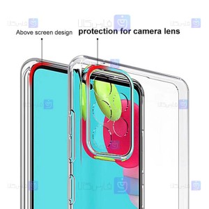 قاب محافظ ژله ای با محافظ لنز سامسونگ Clear Jelly Case With lens Protector For Samsung Galaxy A52