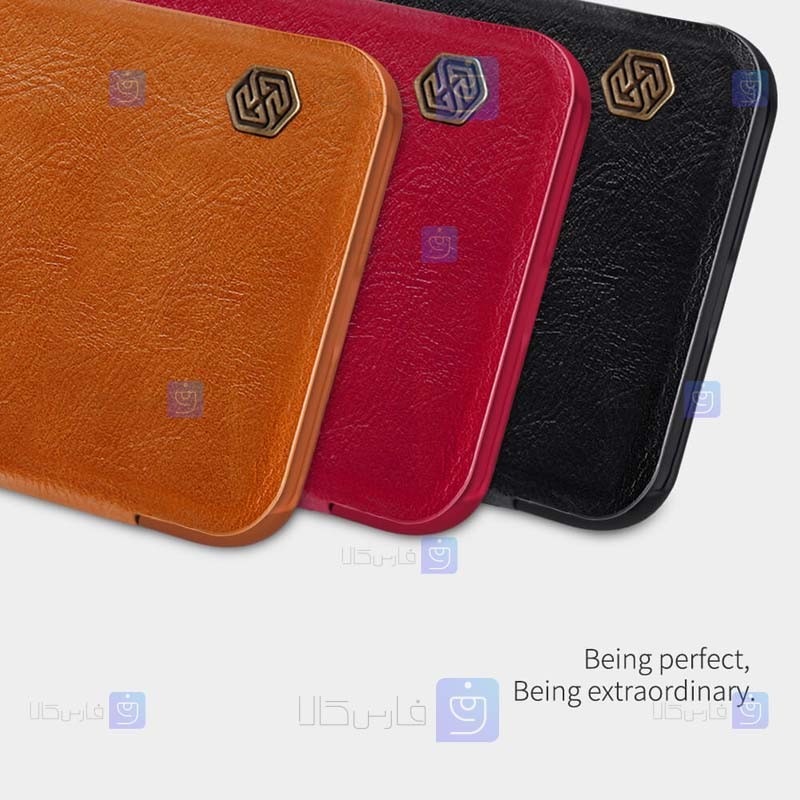 کیف محافظ چرمی نیلکین شیائومی Nillkin Qin Case For Xiaomi Redmi Note 9 4G
