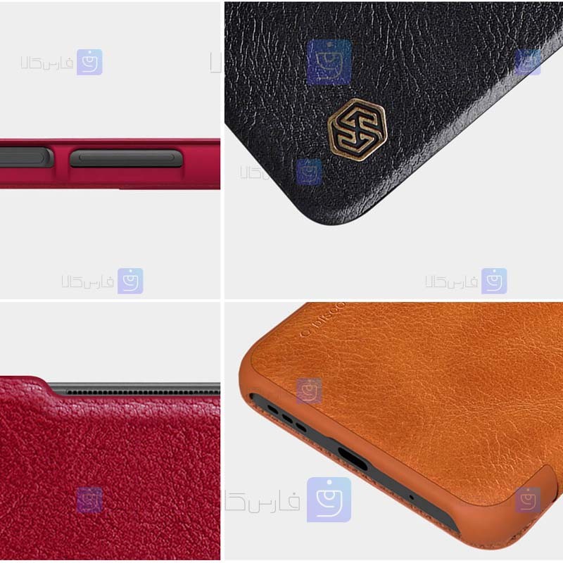 کیف محافظ چرمی نیلکین شیائومی Nillkin Qin case for Xiaomi Redmi Note 10 5G