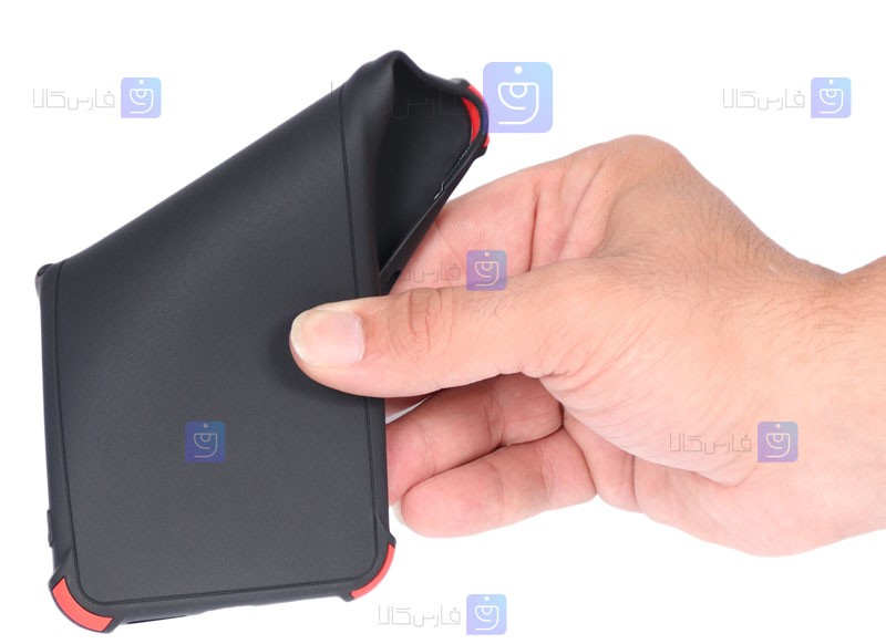 قاب محافظ ژله ای ضد ضربه با محافظ لنز سامسونگ Shockproof Cover Case For Samsung Galaxy S21 Ultra