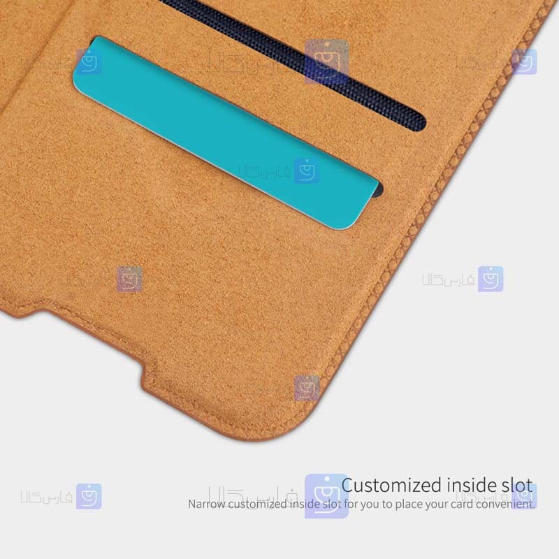 کیف چرمی نیلکین Xiaomi Redmi Note 10 Pro مدل Qin