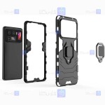 قاب محافظ ضد ضربه انگشتی شیائومی Ring Holder Iron Man Armor Case Xiaomi Mi 11 Ultra