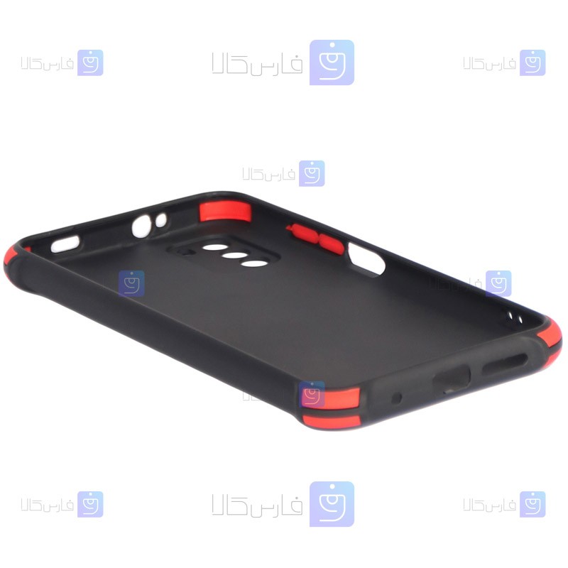 قاب محافظ ژله ای ضد ضربه با محافظ لنز شیائومی Shockproof Cover Case For Xiaomi Poco M3
