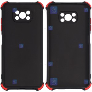 قاب محافظ ژله ای ضد ضربه با محافظ لنز شیائومی Shockproof Cover Case For Xiaomi Poco X3 NFC