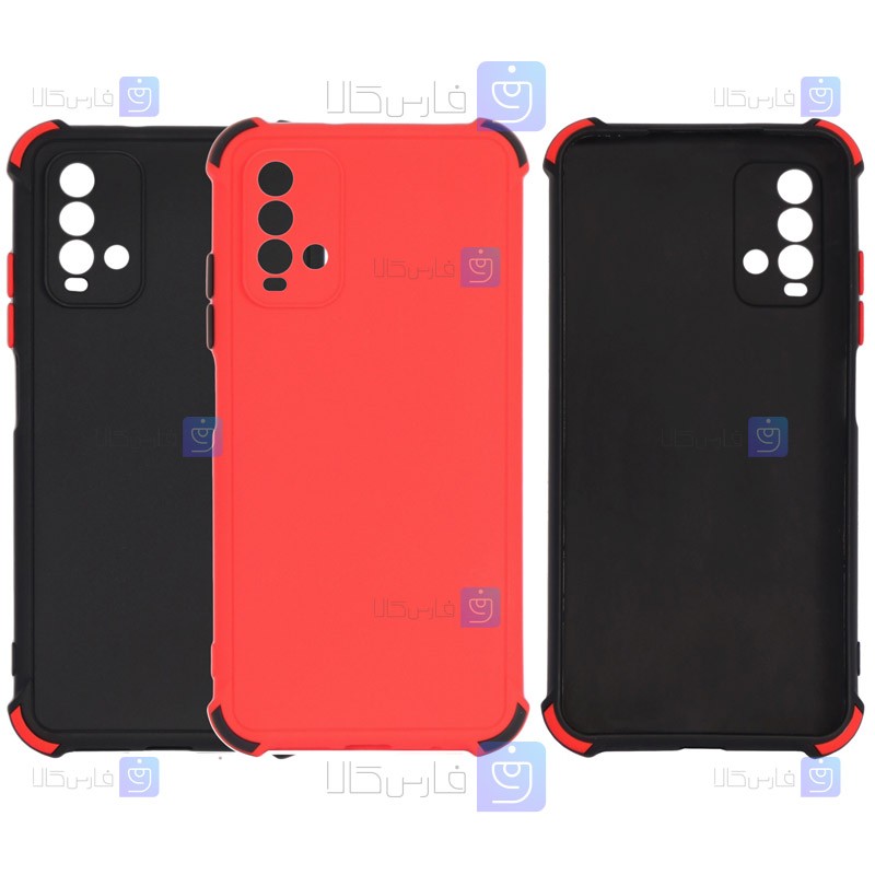 قاب محافظ ژله ای ضد ضربه با محافظ لنز شیائومی Shockproof Cover Case For Xiaomi Redmi 9 Power
