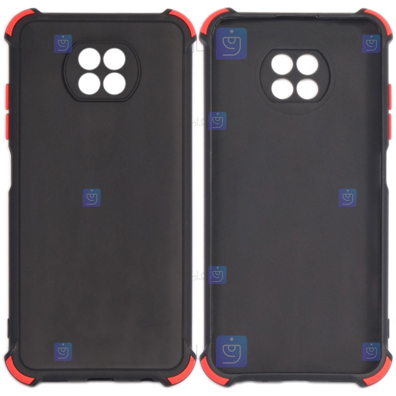 قاب محافظ ژله ای ضد ضربه با محافظ لنز شیائومی Shockproof Cover Case For Xiaomi Redmi Note 9T