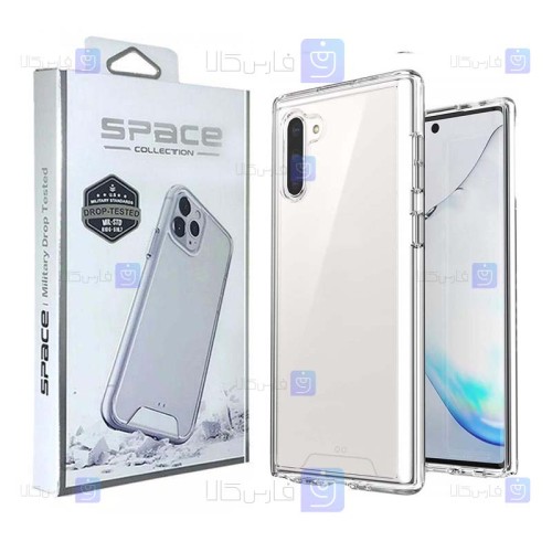 قاب شیشه ای – ژله ای Samsung Galaxy Note 10 Plus مدل Space Collection